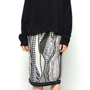RAG & BONE x COOGI Knit Merino Wool Runway Skirt Collaboration